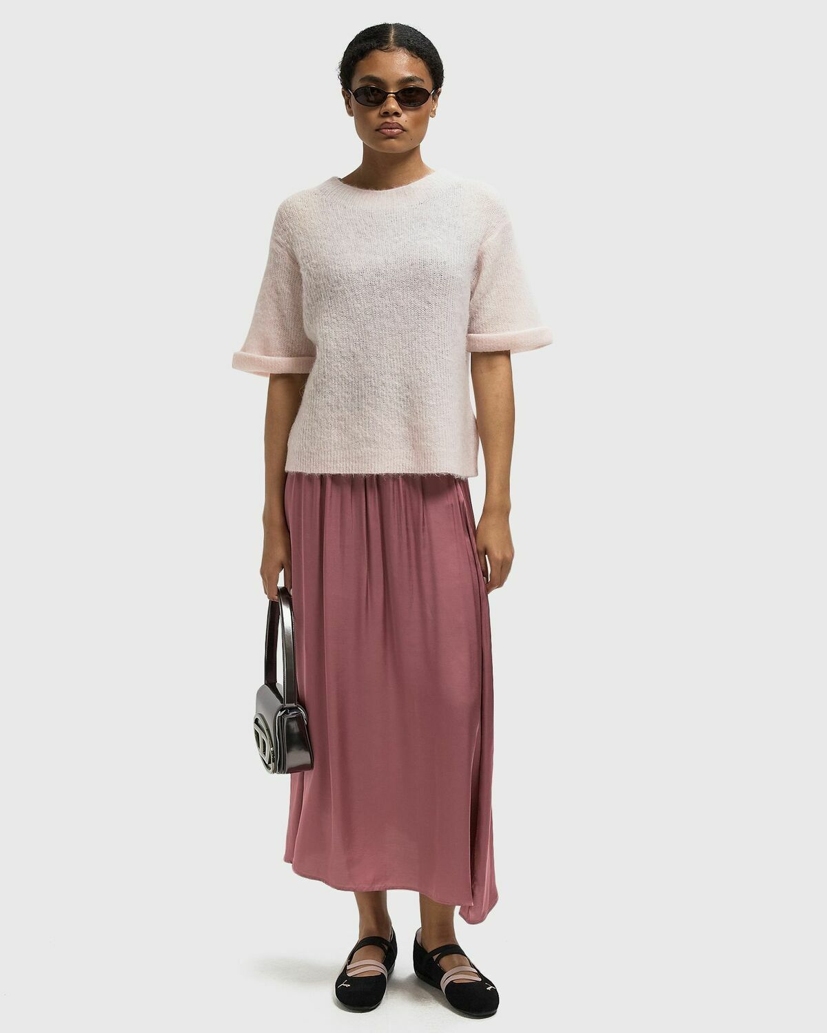 American Vintage NENBAY PULLOVER pink Womens Shortsleefe