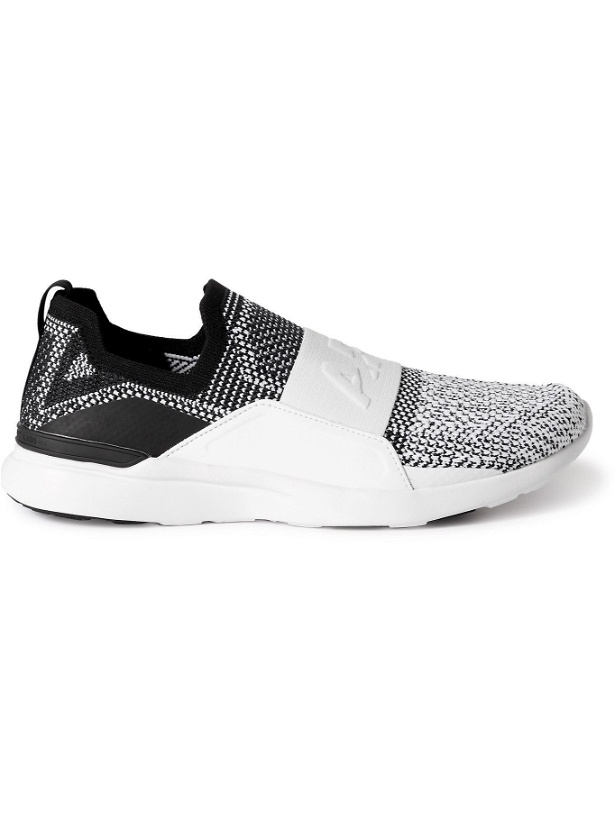 Photo: APL Athletic Propulsion Labs - Bliss Rubber-Trimmed TechLoom Running Sneakers - Black