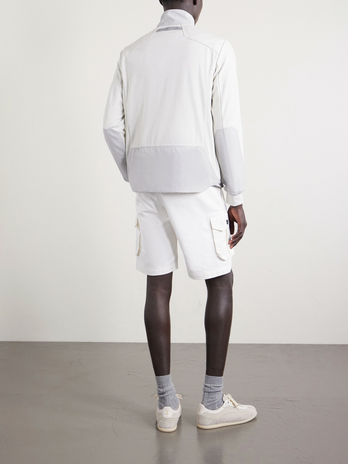 SEASE - Straight-Leg Cotton-Twill Shorts - White