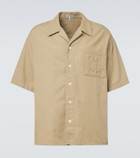 Loewe Logo embroidered cotton shirt