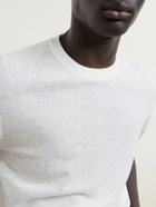 Altea - Linen and Cotton-Blend T-Shirt - White