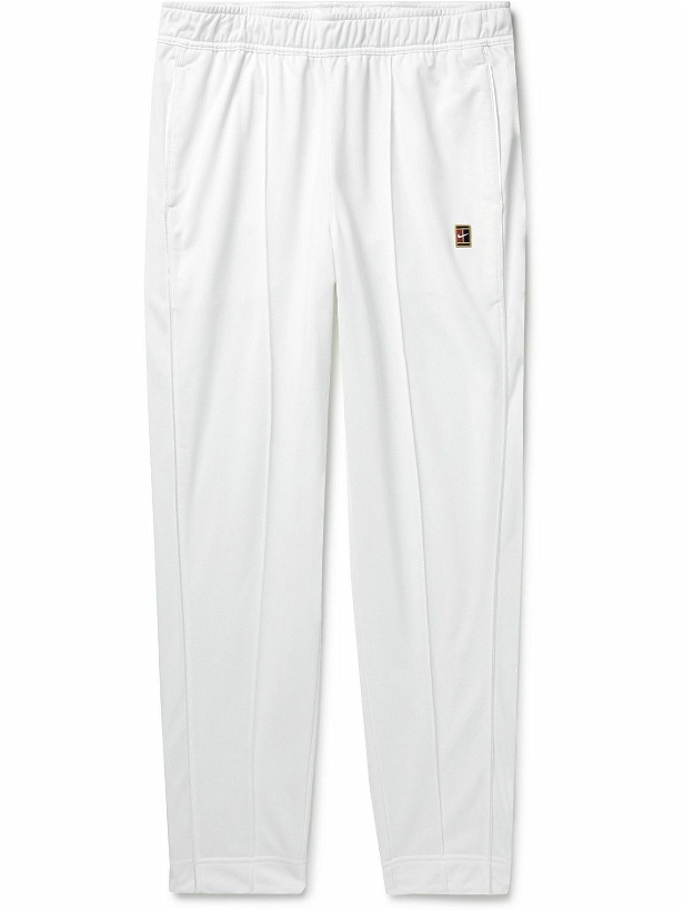 Photo: Nike Tennis - Court Heritage Tapered Tech-Jersey Tennis Trousers - White