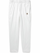 Nike Tennis - Court Heritage Tapered Tech-Jersey Tennis Trousers - White
