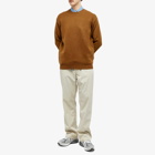 Auralee Men's Washed French Merino Knit in Brown