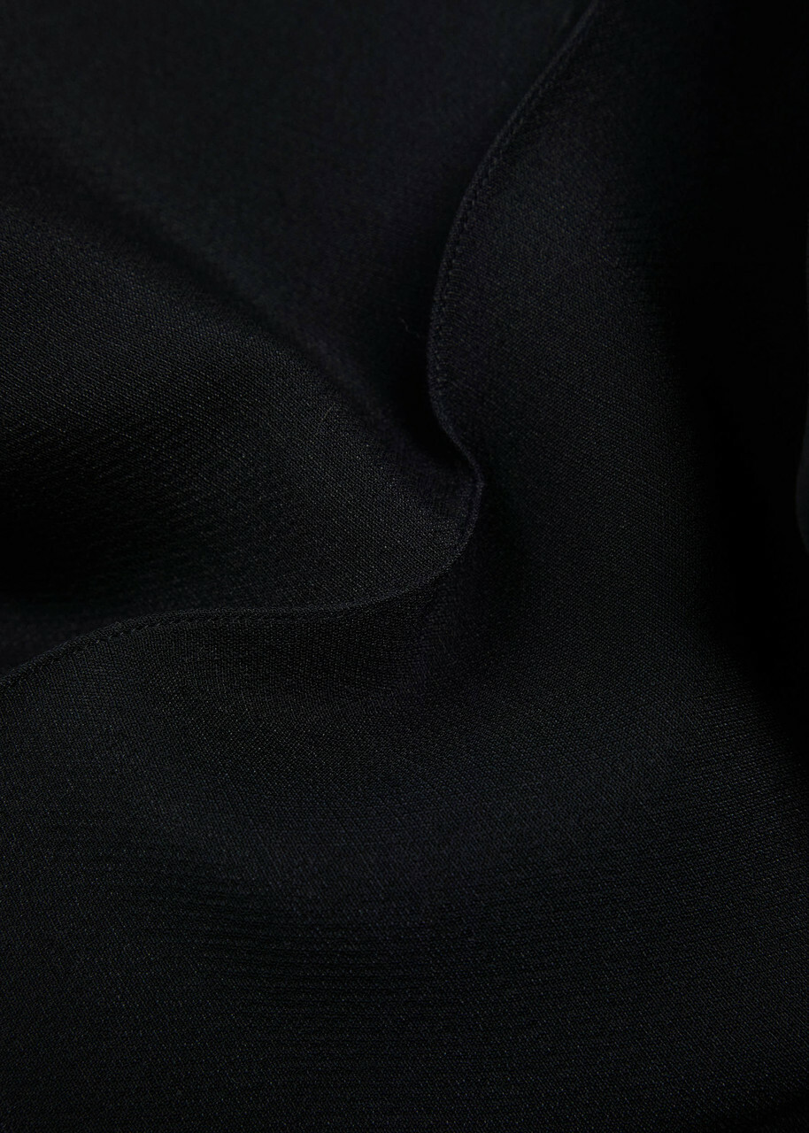 Roland Mouret Pintuck Crepe Trousers Black