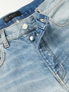 AMIRI - Carpenter Straight-Leg Distressed Patchwork Panelled Jeans - Blue