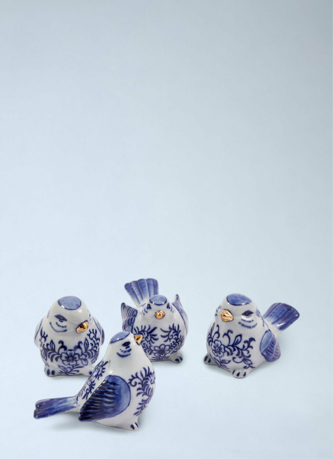 POLSPOTTEN Porcelain Bird Figurine Set
