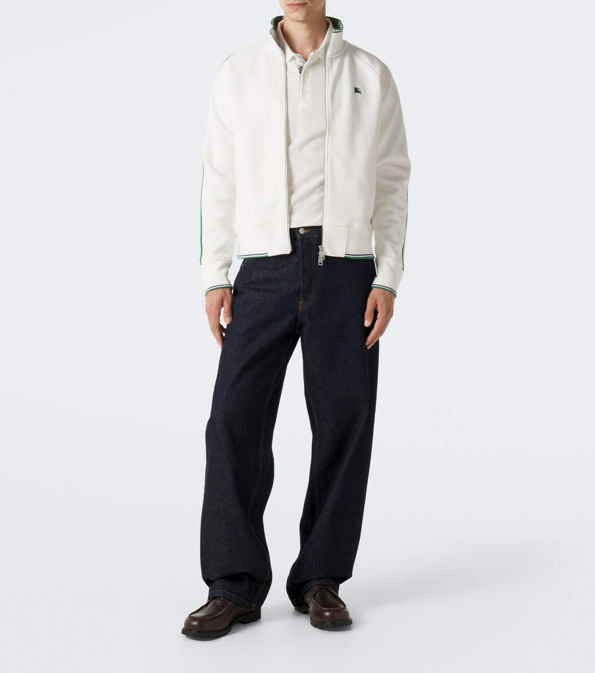 Burberry EKD cotton-blend piqué polo shirt