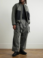 ACRONYM - P30AL-E Wide-Leg Belted Layered Encapsulated Nylon Cargo Trousers - Gray