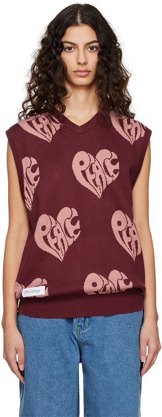 Photo: Butter Goods Red 'Peace' Vest