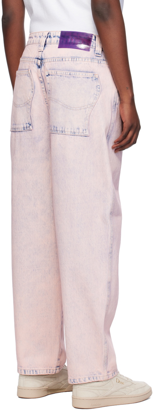 Dime Pink Classic Baggy Jeans