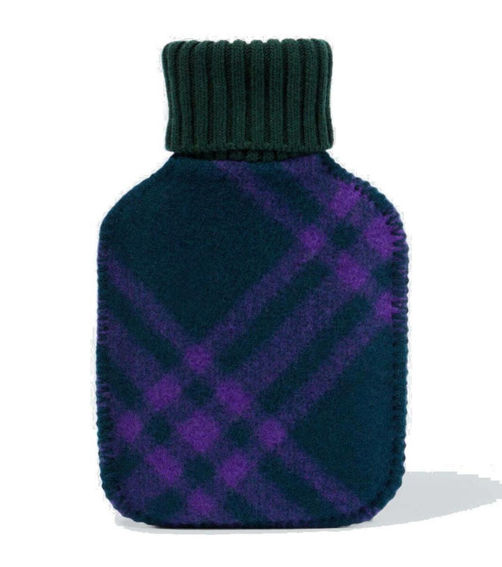 Photo: Burberry Checked wool hot water bottle