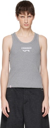 Charles Jeffrey LOVERBOY Gray Logo Tank Top