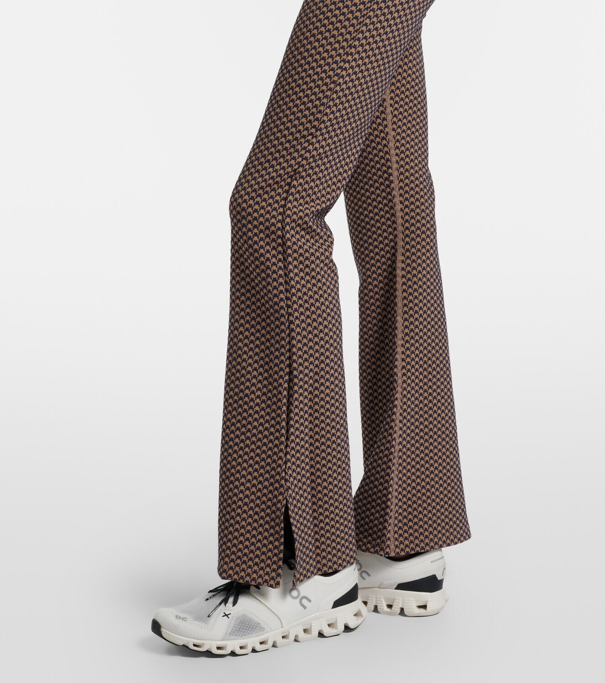 The Upside Houndstooth Florence flared pants