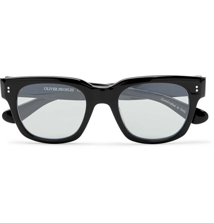 Photo: Oliver Peoples - D-Frame Acetate Sunglasses - Black