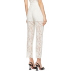 Dolce and Gabbana Off-White Lace Trousers