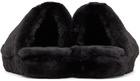 Versace Black 'La Medusa' Slippers