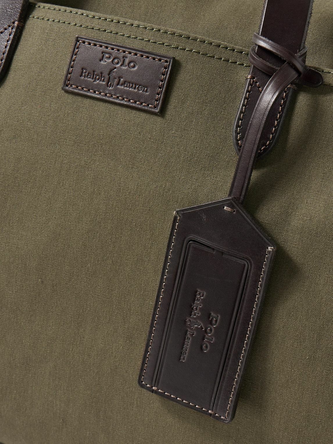 Polo Ralph Lauren - Leather-Trimmed Canvas Duffle Bag