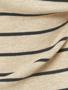 BRUNELLO CUCINELLI - Knit Lurex Striped Sleeveless Top