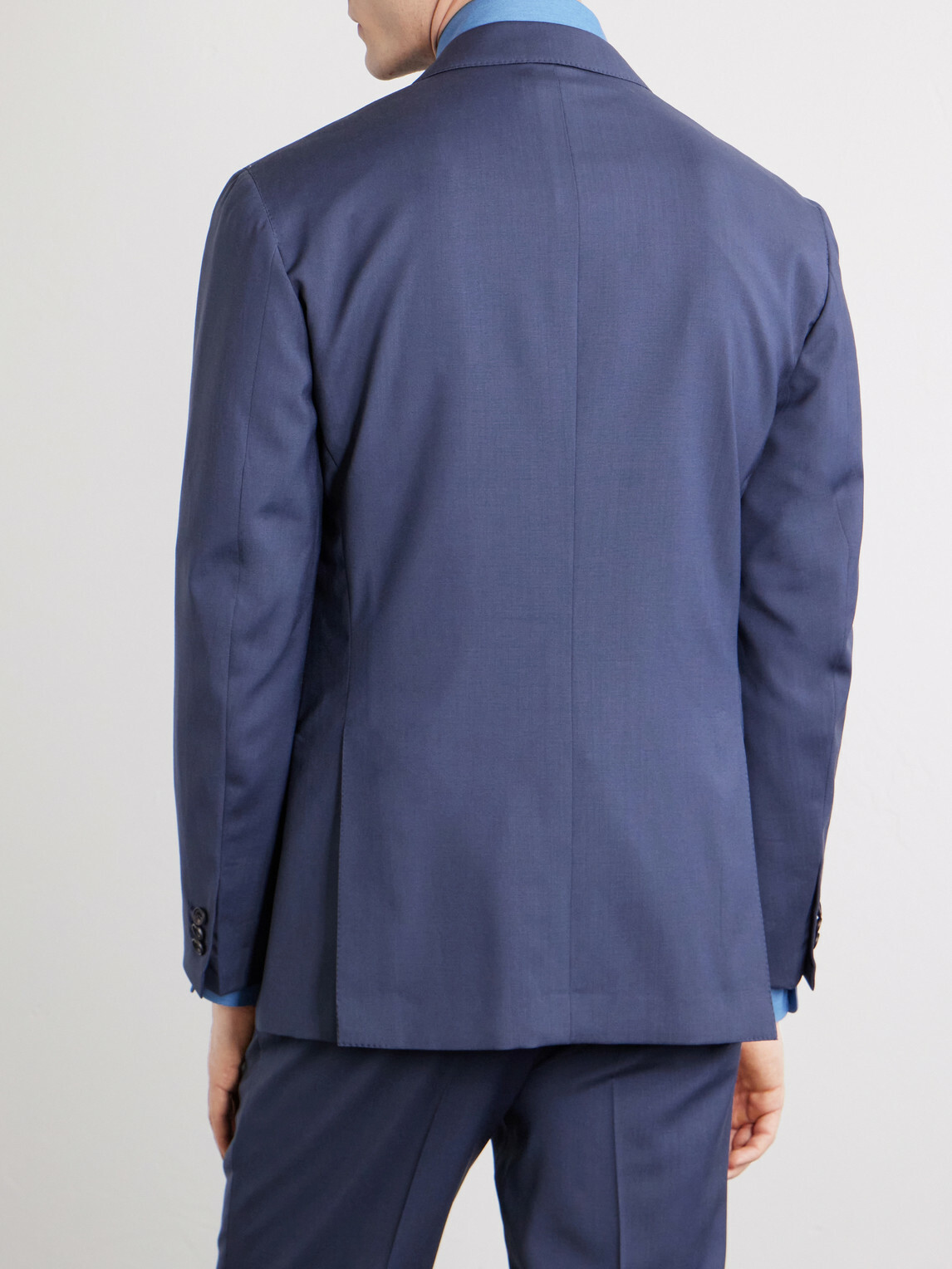 J. Mueser - Virgin Wool Suit Jacket - Blue
