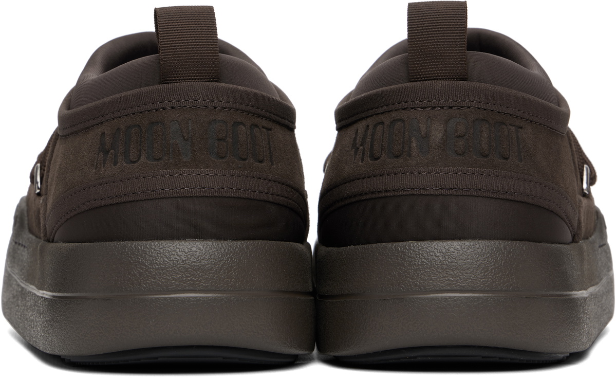 Moon Boot Brown Park Icon Suede Loafers
