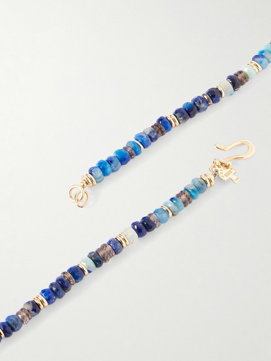 Peyote Bird - Night Owl Gold-Plated Spinel, Apatite and Ethiopian Opal Beaded Necklace