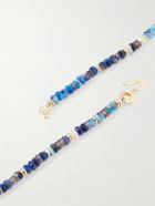 Peyote Bird - Night Owl Gold-Plated Spinel, Apatite and Ethiopian Opal Beaded Necklace