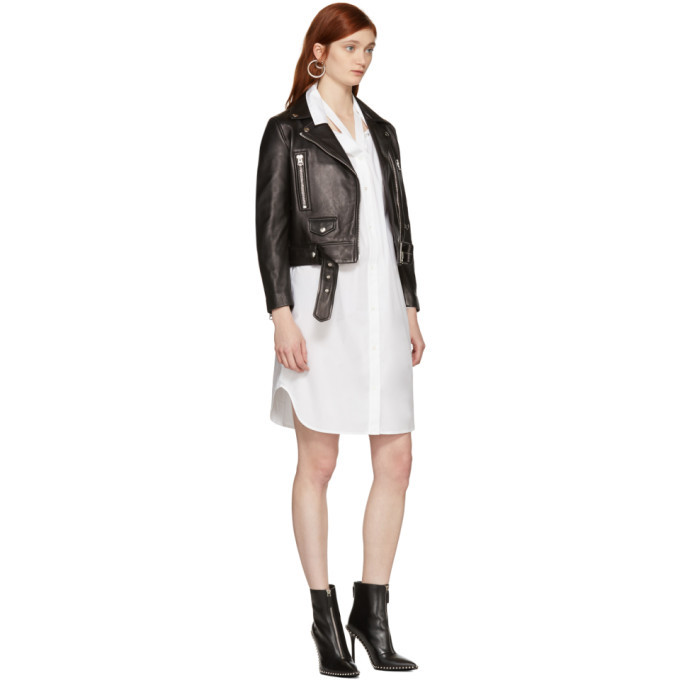 T by Alexander Wang White Tape Shirt Dress T by Alexander Wang