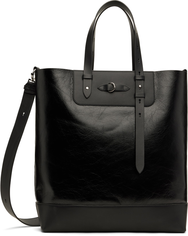 Photo: Maison Margiela Black Vertical Belt Tote