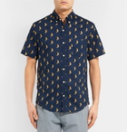 J.Crew - Slim-Fit Button-Down Collar Printed Cotton Shirt - Men - Navy