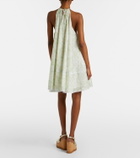 Stella McCartney Floral halterneck cotton poplin minidress