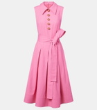 Carolina Herrera Belted twill midi dress
