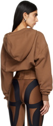 Mugler Brown Corseted Hoodie