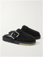 Off-White - Suede Clogs - Black