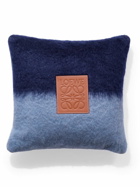 LOEWE - Logo-Appliquéd Two-Tone Mohair and Wool-Blend Cushion
