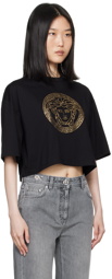 Versace Black Cropped T-Shirt