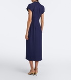 Alessandra Rich Silk jacquard midi dress