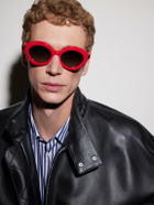 LOEWE - Coil Round-Frame Acetate Sunglasses - Red