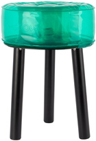 Mojow Black & Green Floofy Stool