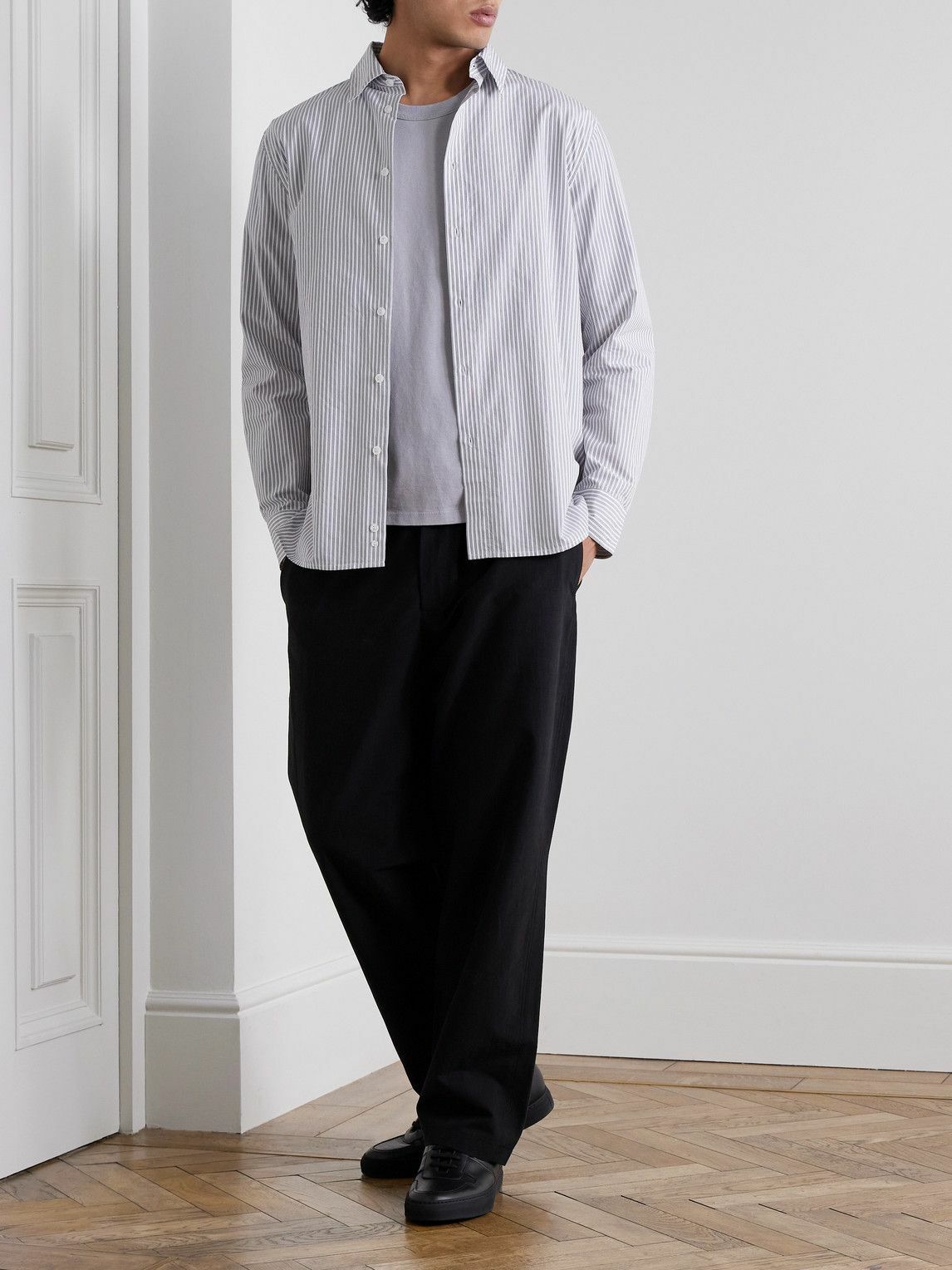 SSAM - Striped Cotton Shirt - White