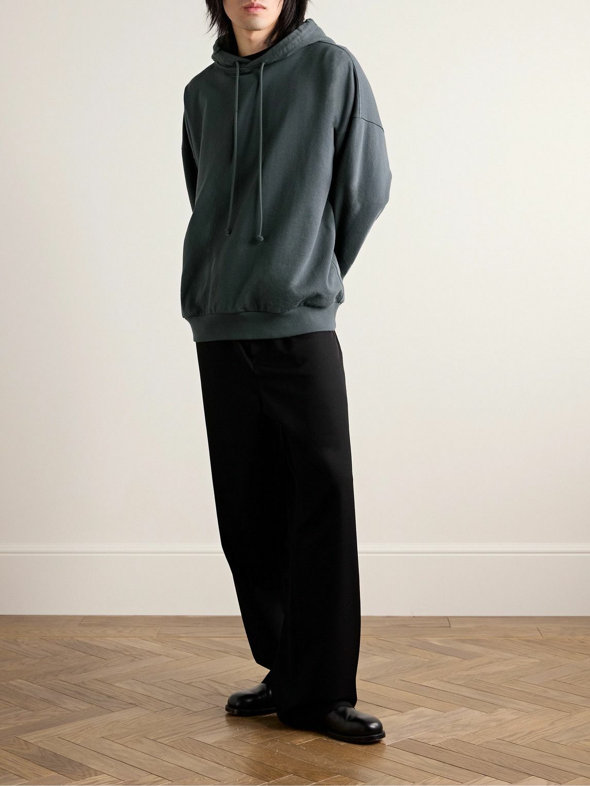 The Row - Stanley Cotton-Jersey Hoodie - Gray