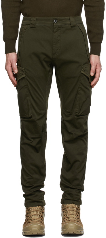 Photo: C.P. Company Green Sateen Utility Cargo Pants