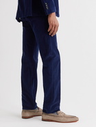 Massimo Alba - Straight-Leg Cotton-Corduroy Trousers - Blue