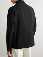 Barena - Rocheo Stretch-Cotton Seersucker Overshirt - Black