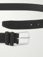 Loro Piana - 3cm Nubuck Belt - Black