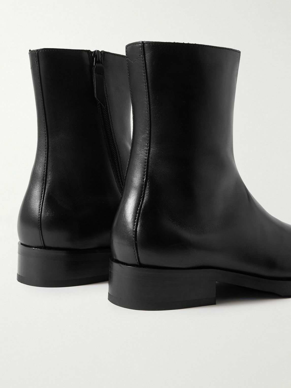 ショートブーツ・ブーティ OUR LEGACY Black leather Camion ankle boots (COCBB BLACK) Our Legacy - Camion Boot Black