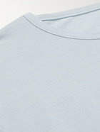 Stòffa - Cotton-Piqué T-Shirt - Blue