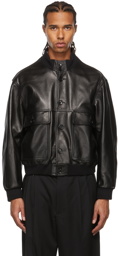 Magliano Black Leather Forever Jacket