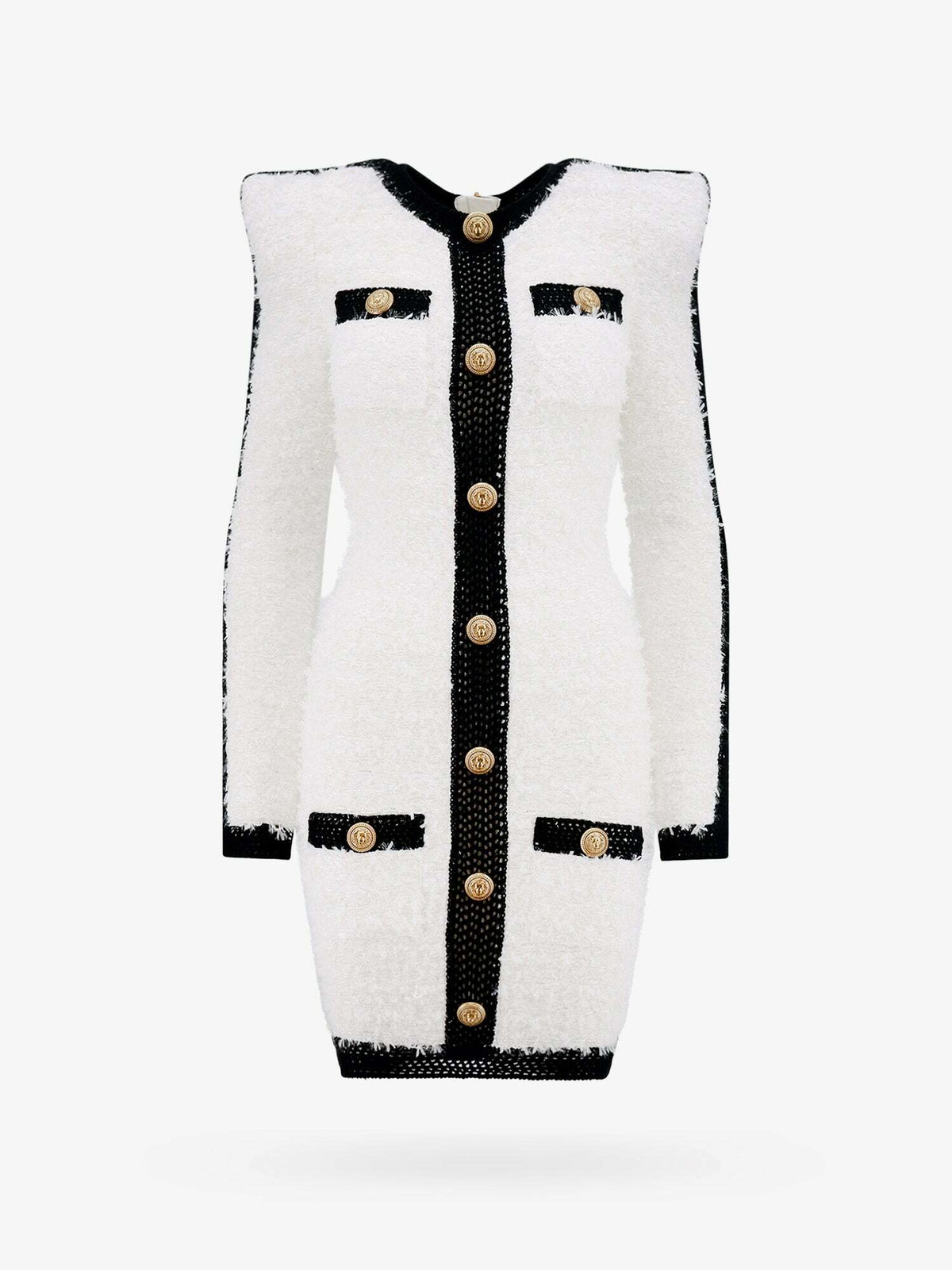 Balmain Dress White Womens Balmain