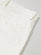THOM SWEENEY - Tapered Cotton-Blend Twill Chinos - White